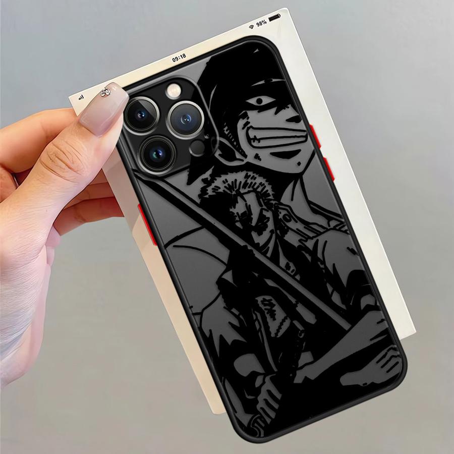 Anime One Piece Zoro Phone Case for iPhone 15 Pro Max 6s SE 13 Pro 7 8 SE 11 Pro Max XS X 12 Mini 14 XR 16 Pro 16e Soft shell