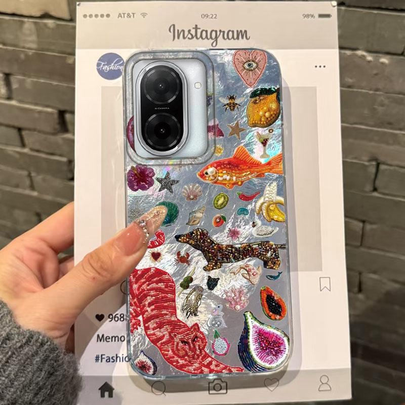 Retro Sun Planet Cocktail Women Case For Xiaomi Redmi Note 14 Pro 14C 13C 10 9A 9C 13 12 11 10S 9 8 Plus A5 A4 A3 A2 A1 Cover