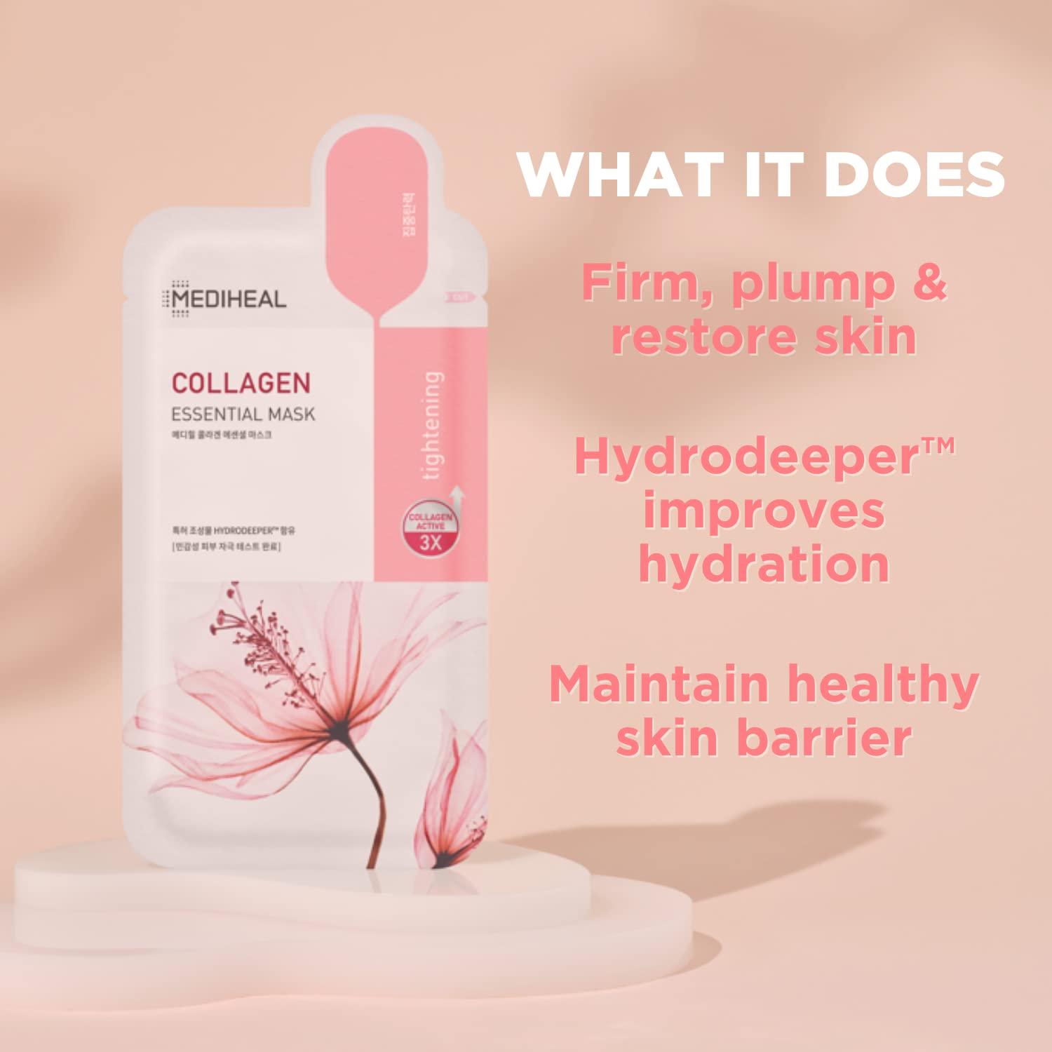 

MediHeal Collagen Essential Mask Set 10ea +RANDOM GIFT