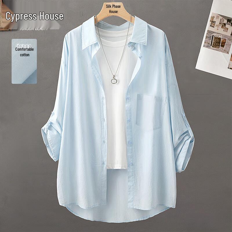 Silkbay Women s Commuter Lapel Mid-Length Shirt S