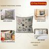 2D Floral Embroidered Pattern Decorative Cushion Covers Pattern Cushion Cover Suitable For Sofa Bedroom Car Pillow Cover