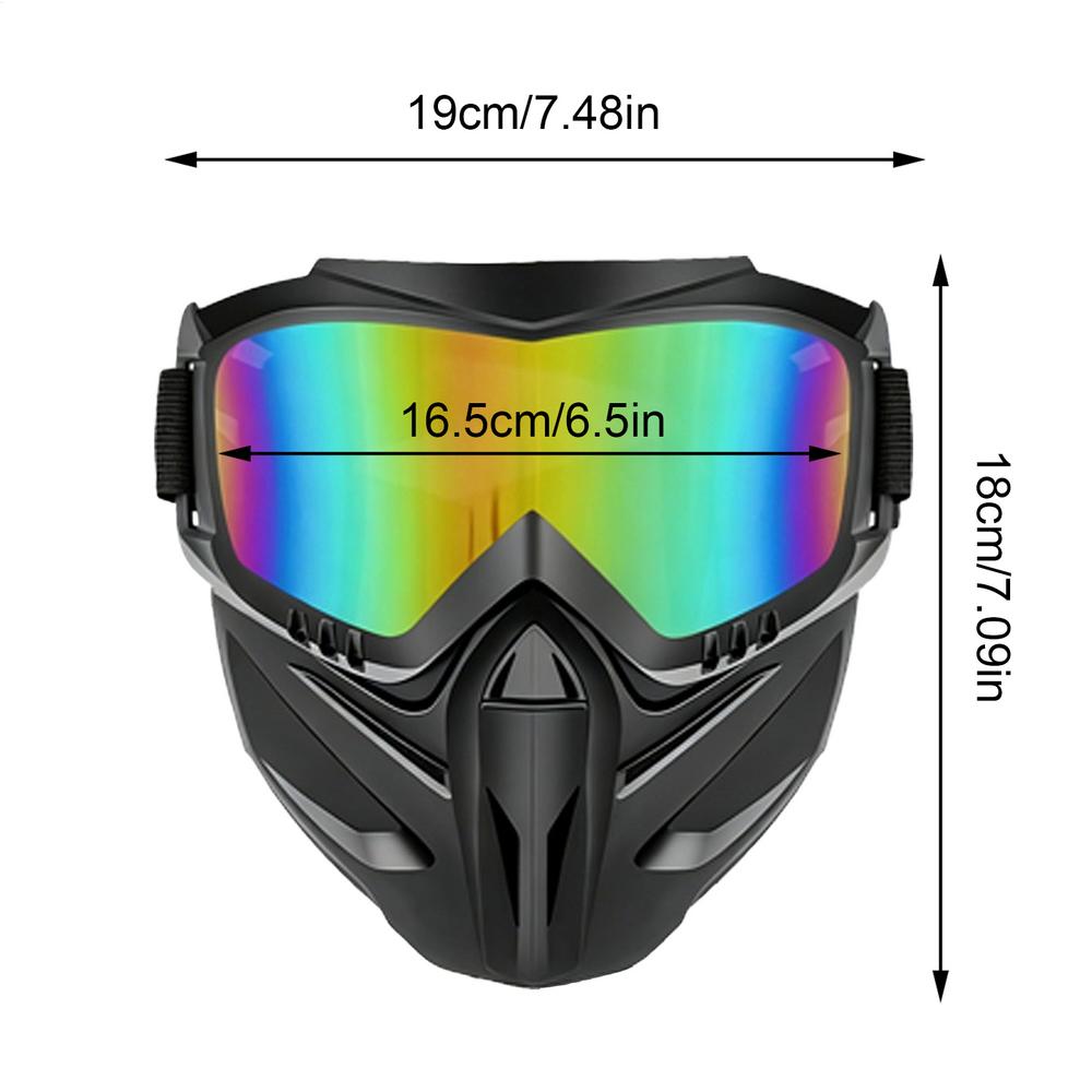 Welding Face Shield Detachable Full-face Goggles Face Shield Anti Fog Riding Face Cover Windproof, Impact-resistant Face Shield