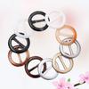 FOMIYES 20pcs Tee Shirt Clips T-Shirt Scarf Clips Rings Clothes Wrap Holder Fashion Round Circle Clips Belt Buckles for Women Girls