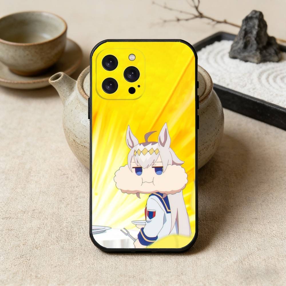 

U-Uma M-Musume O-Oguri C-Cap Phone Case For iPhone 17 16 15 14 13 12 Max Plus Silicone Black Cover iPhone17promax