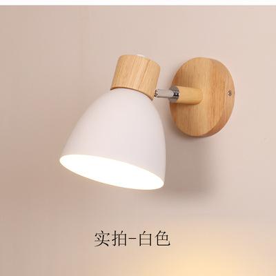 Minimalist Macaroon 6 Color Steering Head E27 Nordic Wall Lights Bedside Wall Sconce Modern Wall Light for Bedroom Nordic