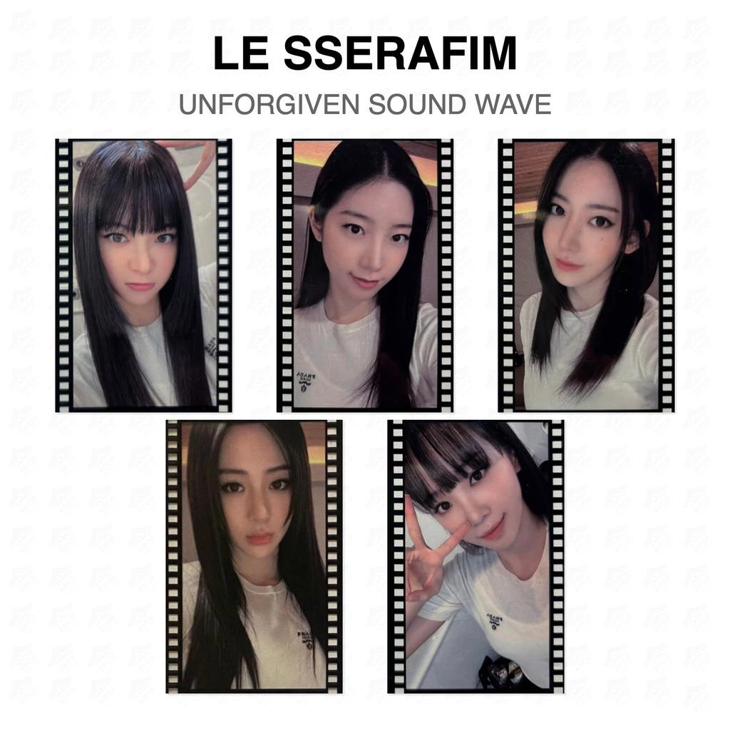 LE SSERAFIM UNFORGIVEN SOUND WAVE Official Photocard