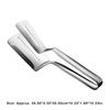 Dizyahuk Stainless Steel Frying Clip Steak Tongs Kitchen BBQ Cooking Camping Tools Heat-Resistant Non-Slip Handle
