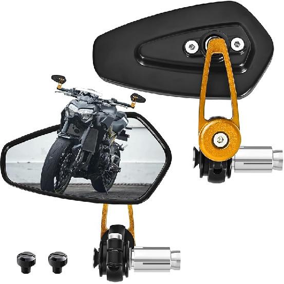 Motorcycle Mirrors For Handlebars, 7/8" Bar End Mirrors Include Mirror Plugs Compatible With Honda Grom MSX125 Z650 Z125 Pro Z750 Z800 MT-07 MT-03