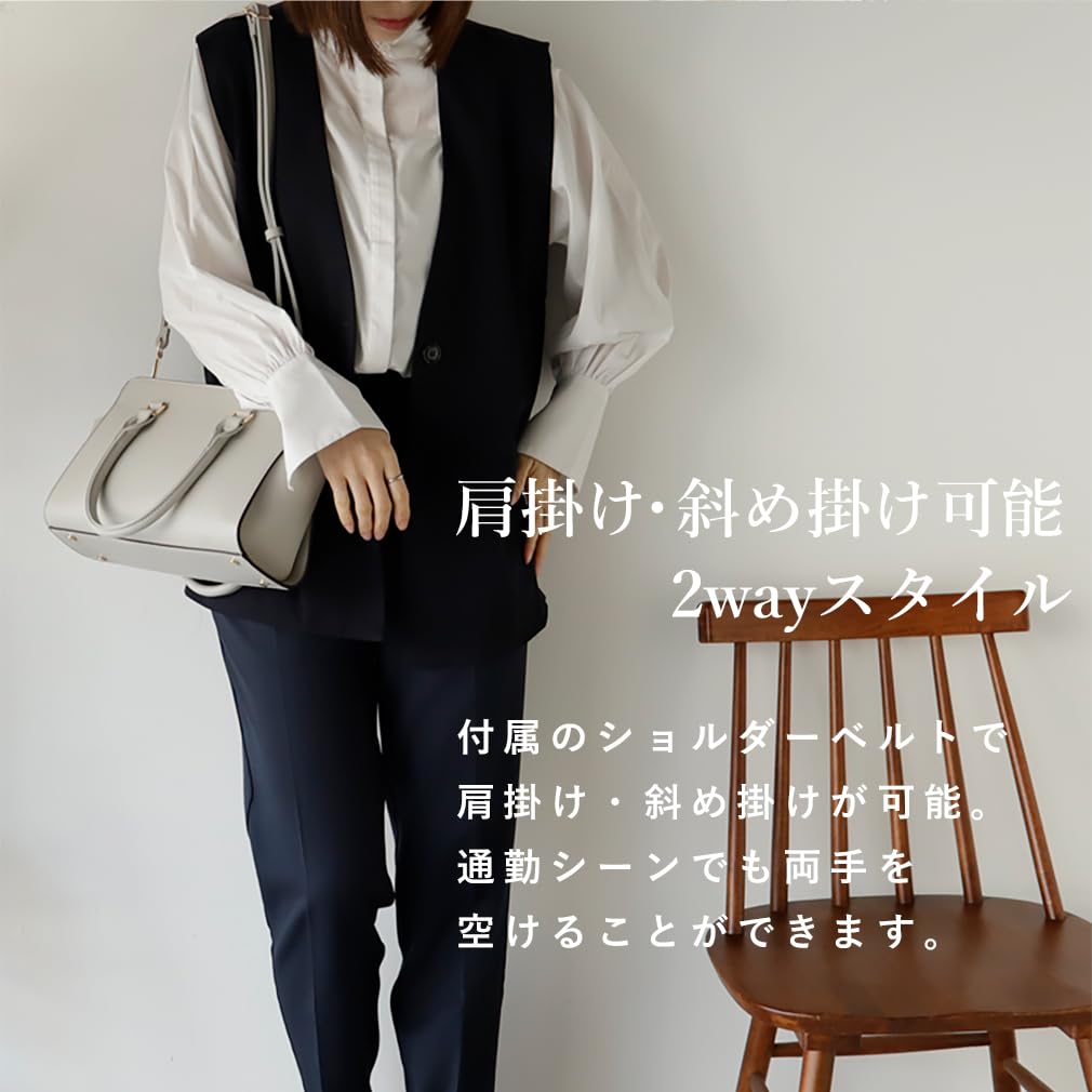 Vita Felice 2way Handbag for Women [VITAFELICE] Blpb-dh001n (light Gray)