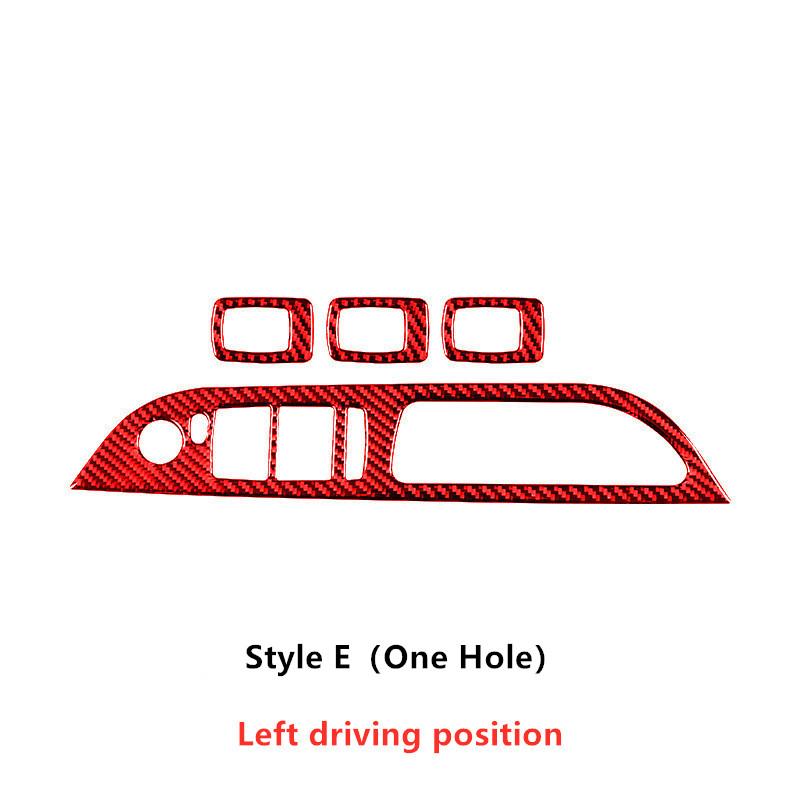 4Pcs Window Lift Switch Panel Cover Stickers Trim For BMW 5 Series E60 E70 E71 520 523 525i 530li 2005-2010 Years 
