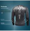 Men's Solid Color Long Sleeve Compression Sport Shirt - Sweat-Wicking, Quick-Drying, Elastic Fitness Running Top