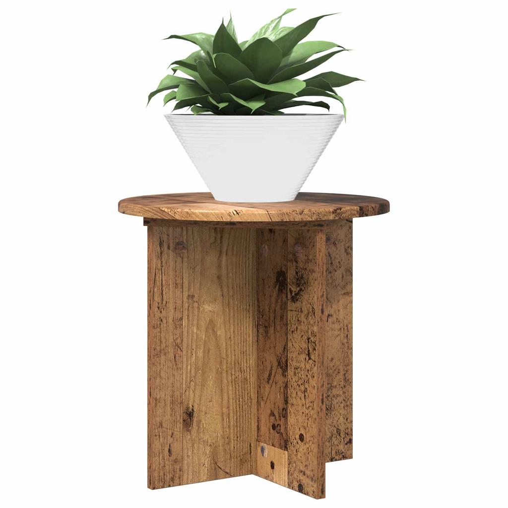 Plant Stand 2 Pcs Reclaimed Wood Look 40 X 40 X 40 Cm Engineered Wood