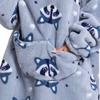 Blanket Sweatshirt Oversize Warm 2In1 Raccoon Nativity Scene Long Blanket