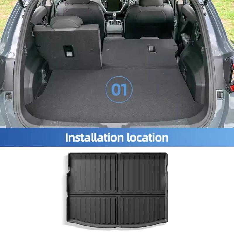 For Subaru Impreza / Crosstrek 2017-2024 Car Trunk Mat TPE 3D All Weather Waterproof Floor Mat Cargo Liner Trunk Pad Accessories