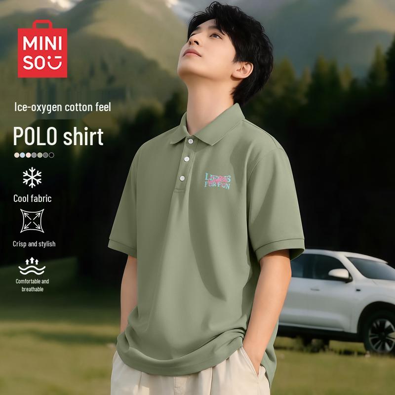 

MINISO Men s Quick-Dry Polo Shirt M