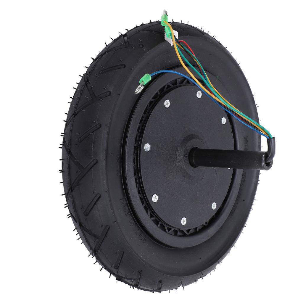 10 Inch Scooter Brushless Hub Motor Rubber Aluminum Shock Absorbing DC Motor Wheel for Electric Self Balancing Scooter
