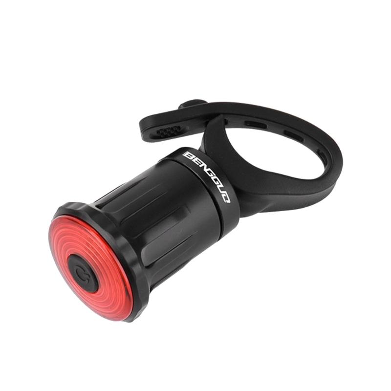 

IPX6 Bike Intelligent Sensor Flashlight Smart Bikes Tail Light 7 Light Modes Quick Release Back Brake Night Riding Light