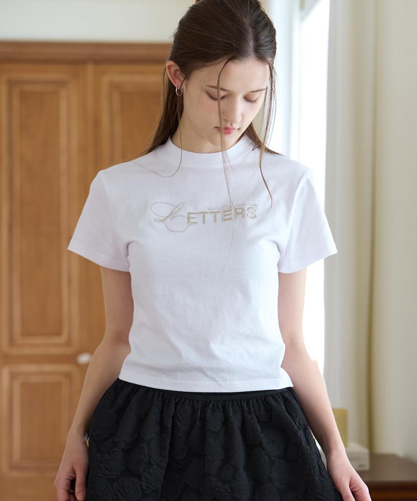 LETTER FROM MOON Shining Logo T-Shirt (White)