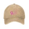 2025 Breast Cancer Ribbon Wonder Baseball Cap Vintage Distressed Denim Washed October Fighter Snapback Outdoor Adjustable Hats