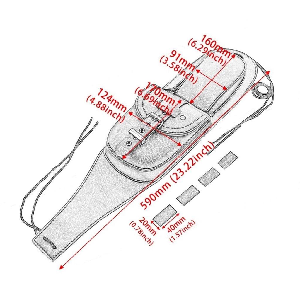 Wasserdichte Tasche passend für Honda REBLE CMX 300 500 2017-2021 Motorrad Werkzeugtasche Synthetisch