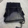 Genuine Leather Texture Backpack Woven Casual Fashion Backpack Large Capacity Business Men's and Women's Travel School Bag Computer Bag Trendy