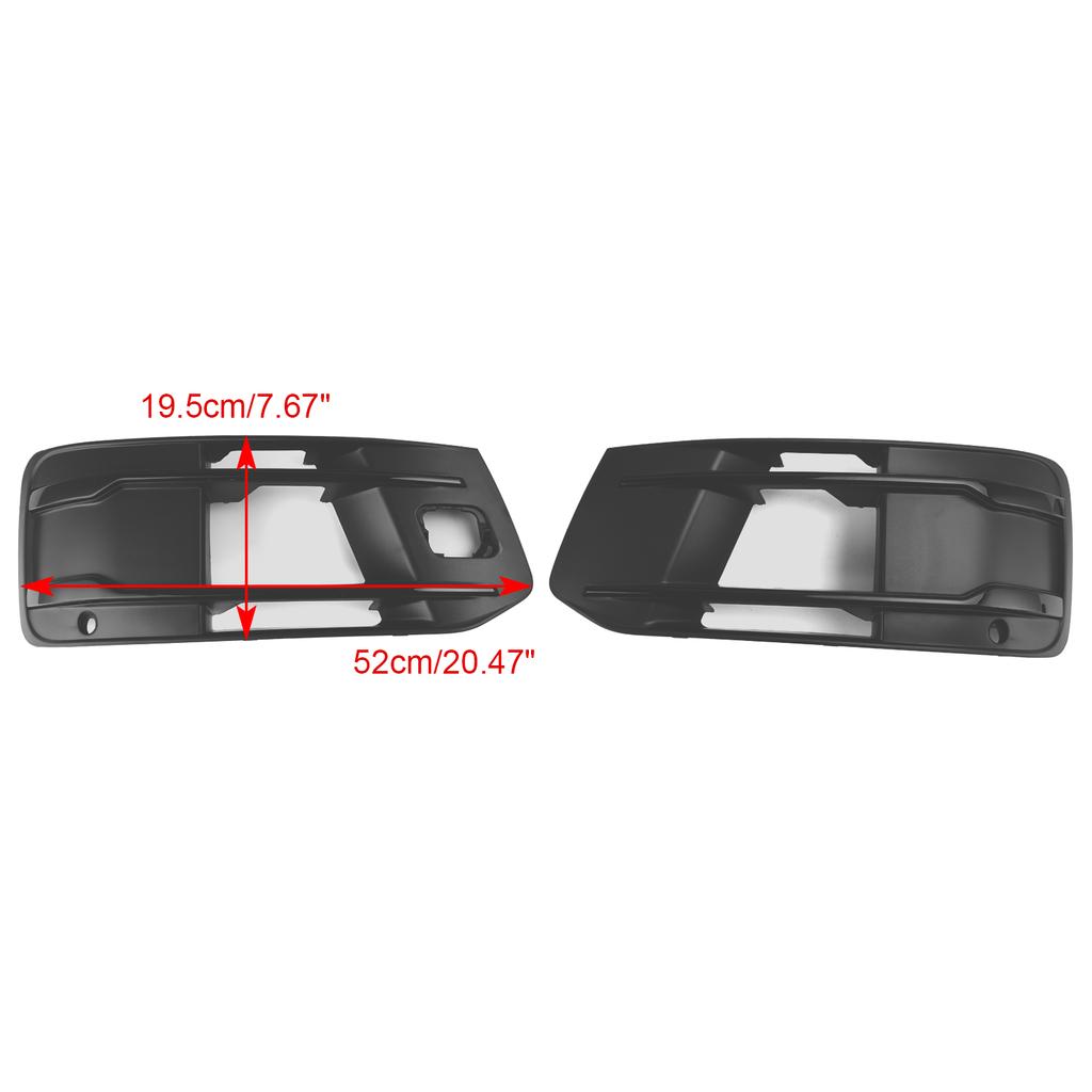 Front Bumper Cover Fog Light Bezel Insert Grill Grille 4M0807682AAEFA 4M0807681AAEFA Fit Q7 2016-2019