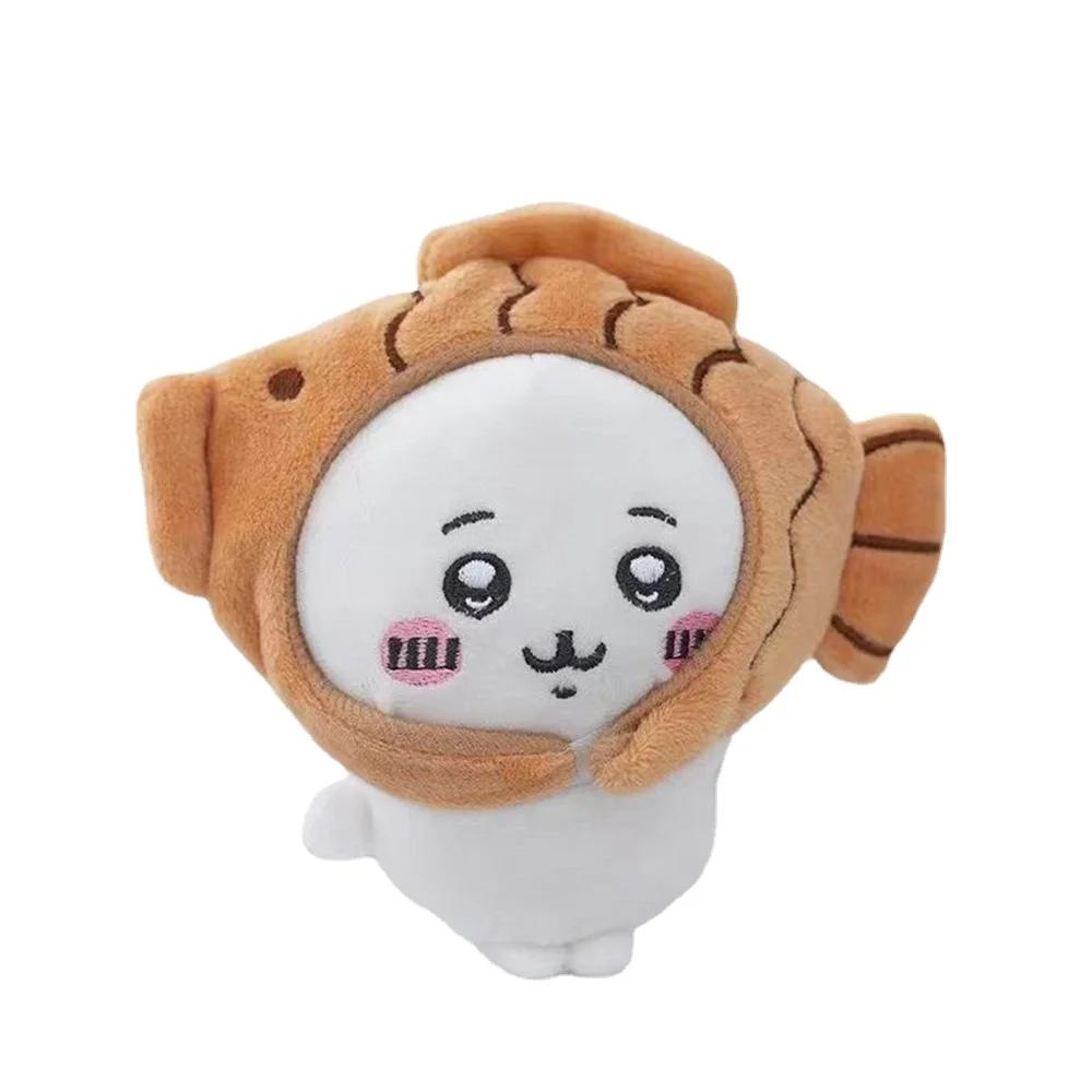 Cute Cross-Dressing Jiyi Plush Doll Jiyi Headgear Self-Deprecating Bear Keychain Bag Pendant Girl Gift