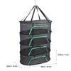 Hanging Drying Mesh Breathable Polyester Foldable Multi Layer Versatile Drying Rack with Zipper for Fish Vegetable Fruits Petal