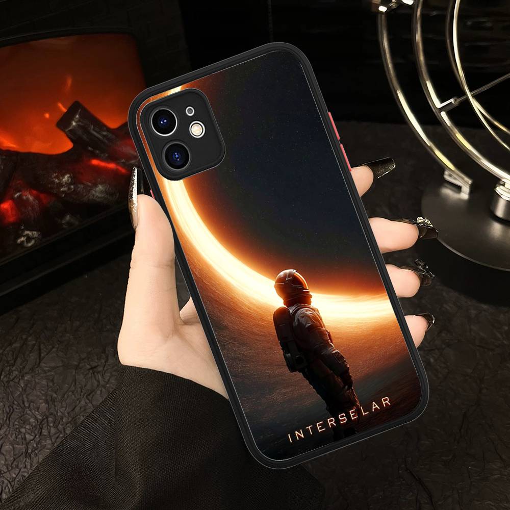

Interstellar Movie Matte Protective Case for iPhone 16 15 14 13 12 11 Pro Max X XS MAX Protection Case iphone 11pro max