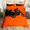 New 3D Print Dirt Bike Beding Set For Bedrom Soft Modern Bedspreads Comefortable Children Kids Soft Duvet Cover Comfortable Quilt Cover And Pilowcase