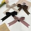 1pc Autumn and Winter Temperament Streamer Knitted Bow Back of the Head Half Tied Hair Duck Beak Clip Grip Clip Hair Ornament
