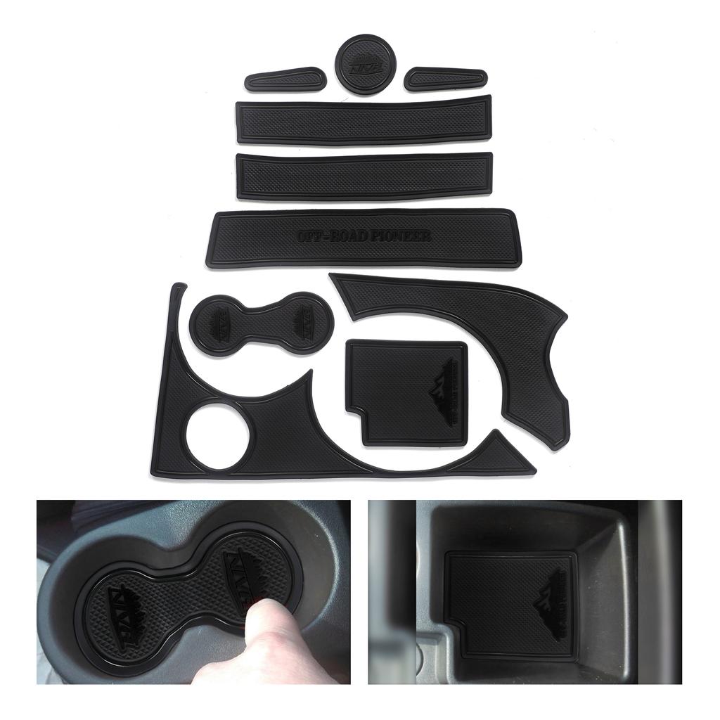 Anti-Slip Gate Slot Cup Mat for Chevrolet Lada Niva 2009-2018 Non-Slip Door Groove Pad Coaster Accessories RED/WHITE/BLACK/BLUE