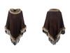 Mao Mao Yu Women's Solid Color Tassel Cape: 2023 Autumn/Winter European & American Loose Knit Pullover Shawl