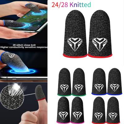 1 paar Gaming Finger Sleeve Atmungsaktive Fingerspitzen Für PUBG Mobile Spiele Touchscreen Fingerlinge Abdeckung 24 Gestrickte/28 gestrickte