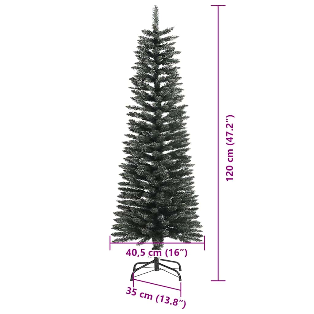 Artificial Christmas Tree with 150 LEDs and Stand Green 120 cm
