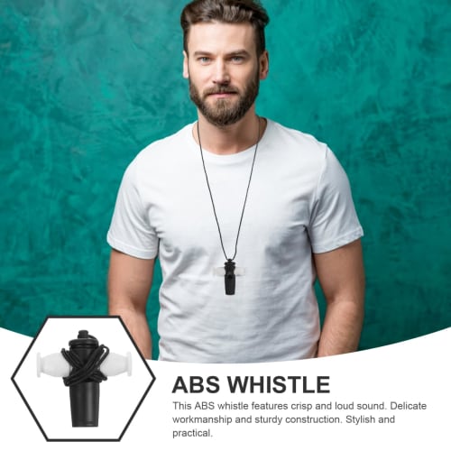 FUNOMOCYA Samba Whistle, Black, Adult, Professional Samba Whistle, Slide Whistle, Percussion Whistle, Black