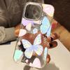 Pastel Colorful Butterfly Pattern Clear Phone Case For iPhone 11 12 13 14 15 16 17 Pro Max 14 15 Plus 17 Air XS X XR Soft Cover
