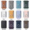 Magnetic Card Holder with Finger Ring & Elastic Band for iPhone 12/13/14/15 Magsafe