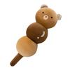 Creative cute candied gourd plush toy girl sleeping animal expression leg throw pillow children's doll