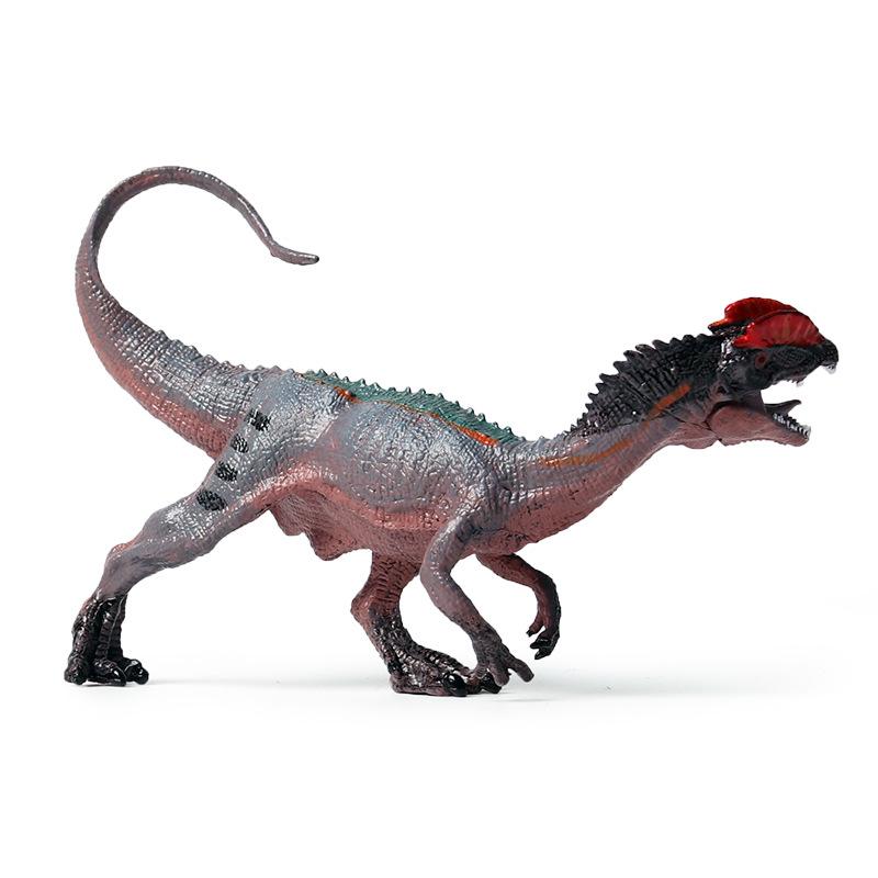 Jurassic Dinosaur Model Set: Double-Crowned Dragon, Pterodactyl, Triceratops, Styracosaurus, T-Rex