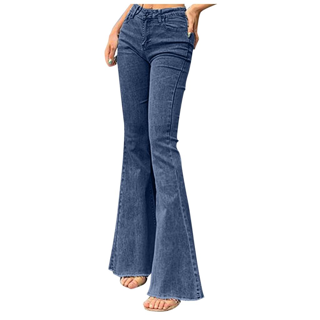 Women's Fashion Tight Flare Sexy Hip Lift Wide Leg Jeans