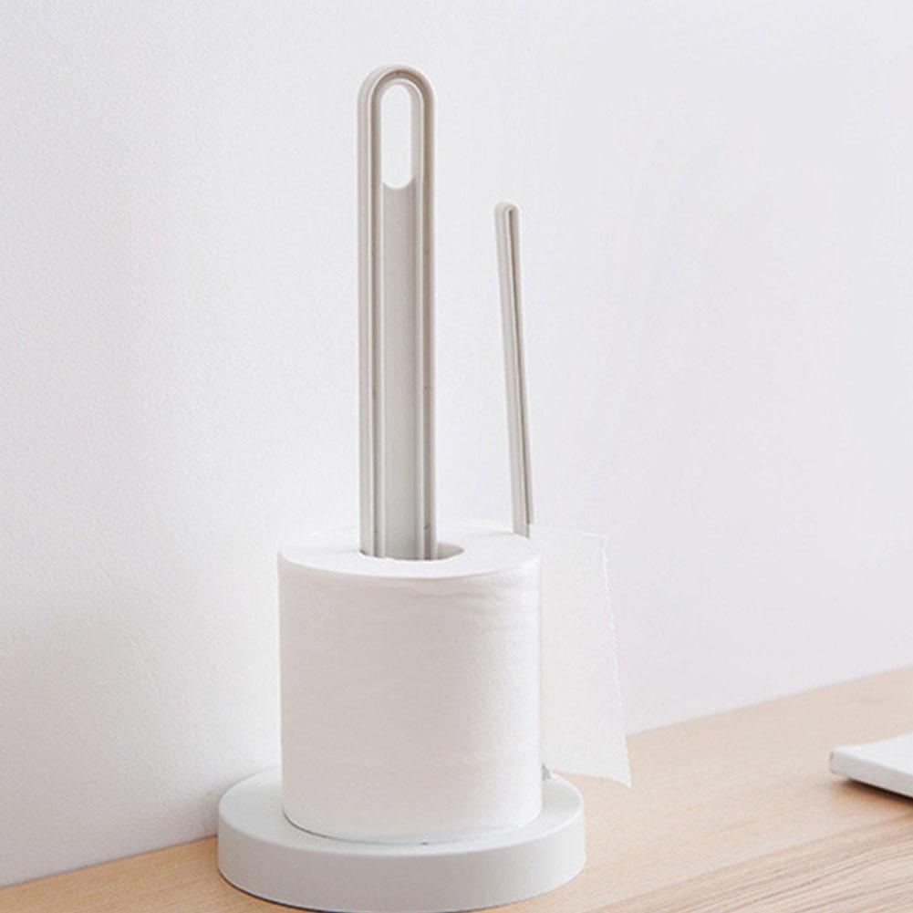 Nails-free Stand-type Kitchen Paper Holder Toilet Paper Roll Rack Table Paper Towel Tissue Stand