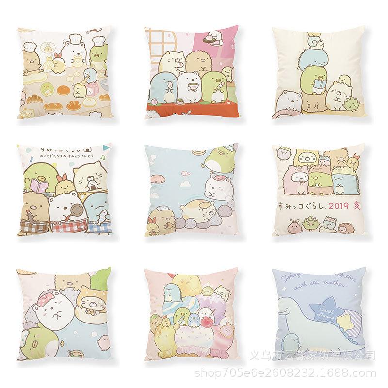 Cartoon Cartoon Corner Creature Pillow Cute Ins Animal Pillow Case Office Waist Rest Premium Durable Quality Useful
