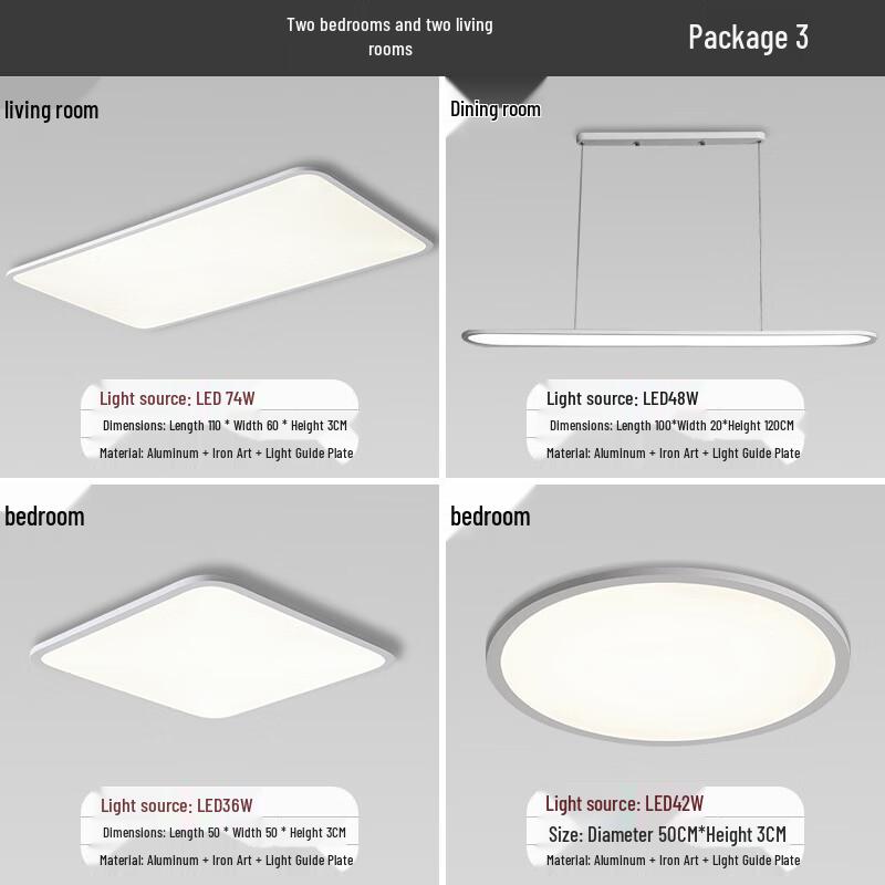 Xuan Yong Minimalist Rectangular LED Ceiling Lamp