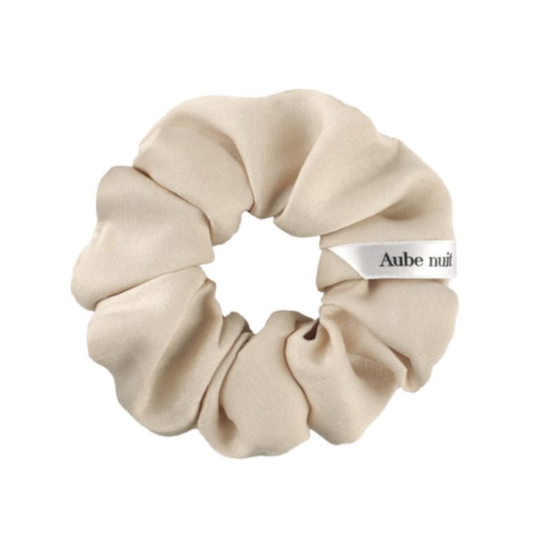 

Aube nuit Crease Satin Hair Scrunchie Ivory S ivory