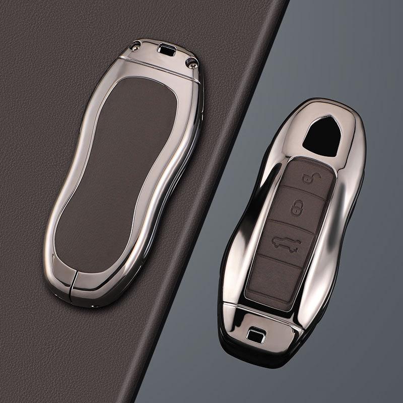 Compatible Key Case for Porsche Cayenne, Macan, Panamera, 911, 718, Taycan (2025 Models)