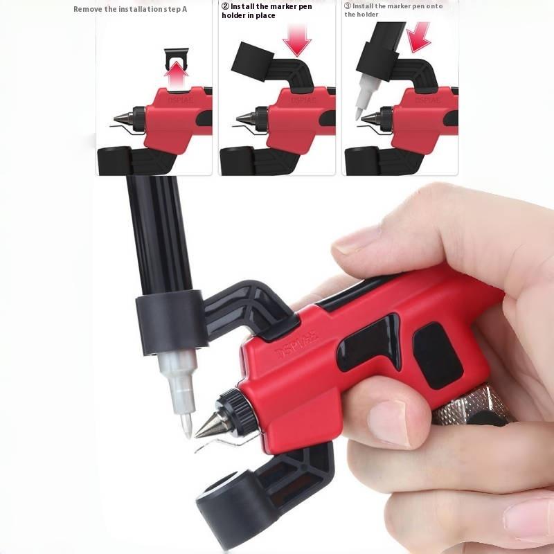 1 Set 0.3Mm/0.5Mm Caliber Water-Based Paint Airbrush Pt-Ab No Wash Airbrush Marker Pen Airbrush Quick Paint Change For Modeling