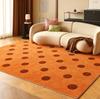 Retro Style Bedroom Decor Large Carpet Polka Dot Pattern Carpets for Living Room Washable Lounge Floor Mat Anti-slip Bedside Rug