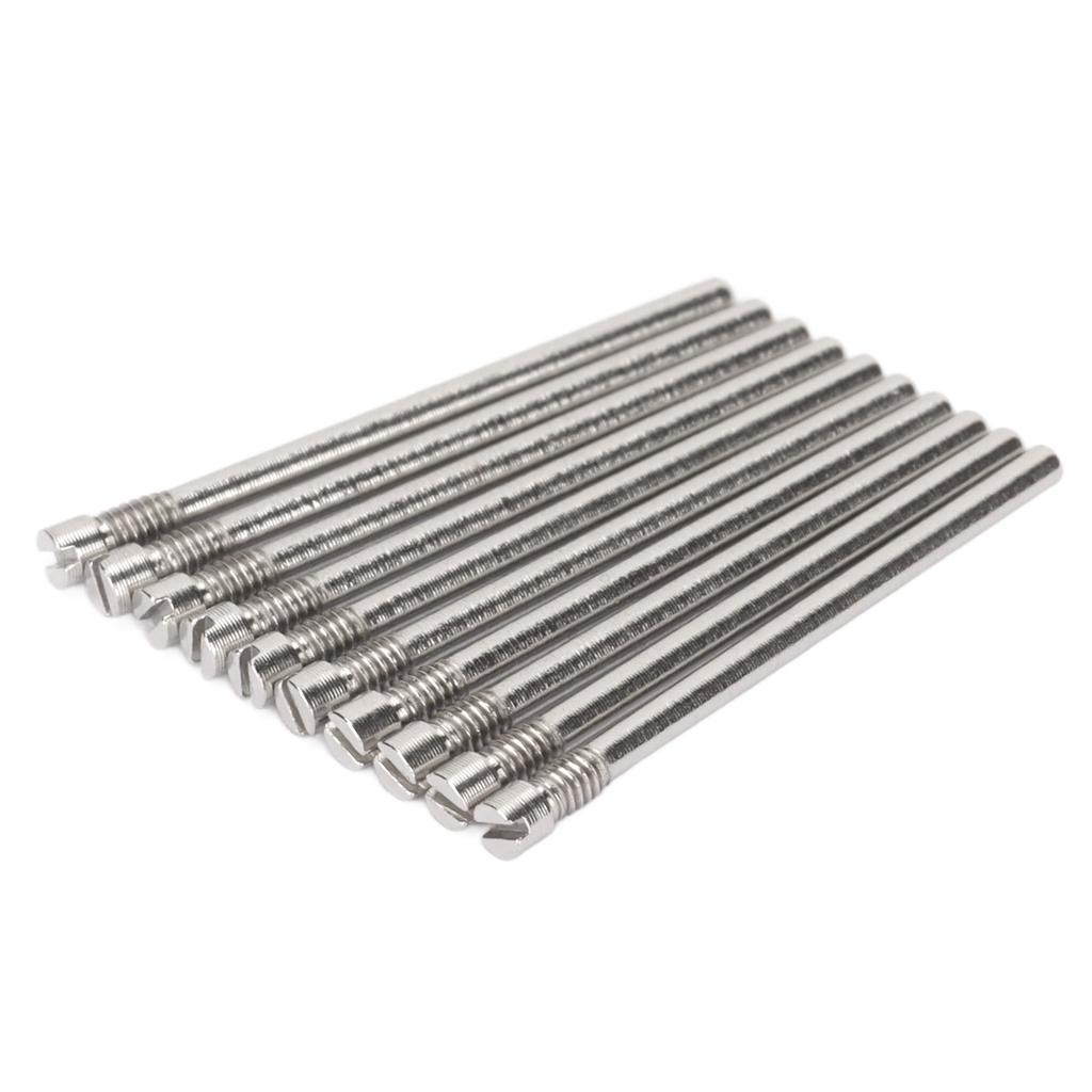 10pcs Watch Strap Screw Tube Steel Precise Professional Lightweight Wear Resistant Watch Band Screw Link Pin 0.65 X