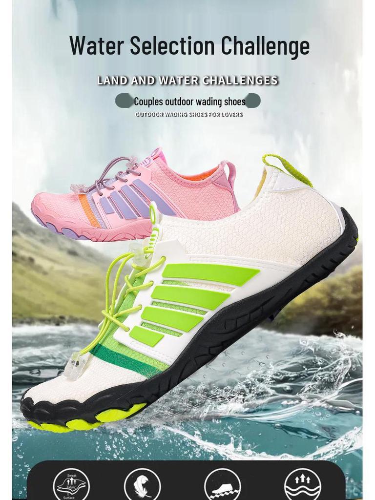 Chaussures de Plage et de Fitness Antidérapantes Respirantes pour Couples - Semelle Souple, Port Extérieur et Décontracté